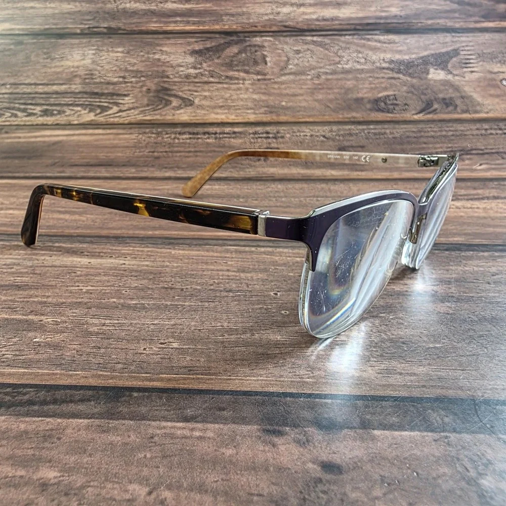 Kate Spade Brieana B3V Purple Tortoise Cat Eye‎ Semi Rimless Eyeglass 52-17-140
